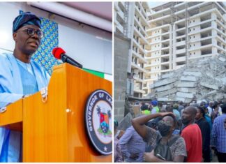 IKOYI COLLAPSED BUILDING: SANWO-OLU TO IMPLEMENT PANEL’S REPORT
