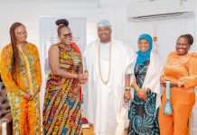 NAWOJ Lagos State Chapter, Pays Courtesy Visit to Oba Ademola Elegushi