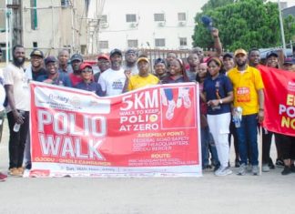 ROTARY CLUBS OF OJODU AND OMOLE-OJODU, YCW: UNITING COMMUNITIES TO END POLIO!
