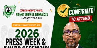 NUJ Lagos Correspondents’ Chapel Secures BOCA Energy CEO as Press Week Chairman
